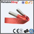 24t High Tensile Polyester Eye to Eye Flat Webbing Sling for Lifting